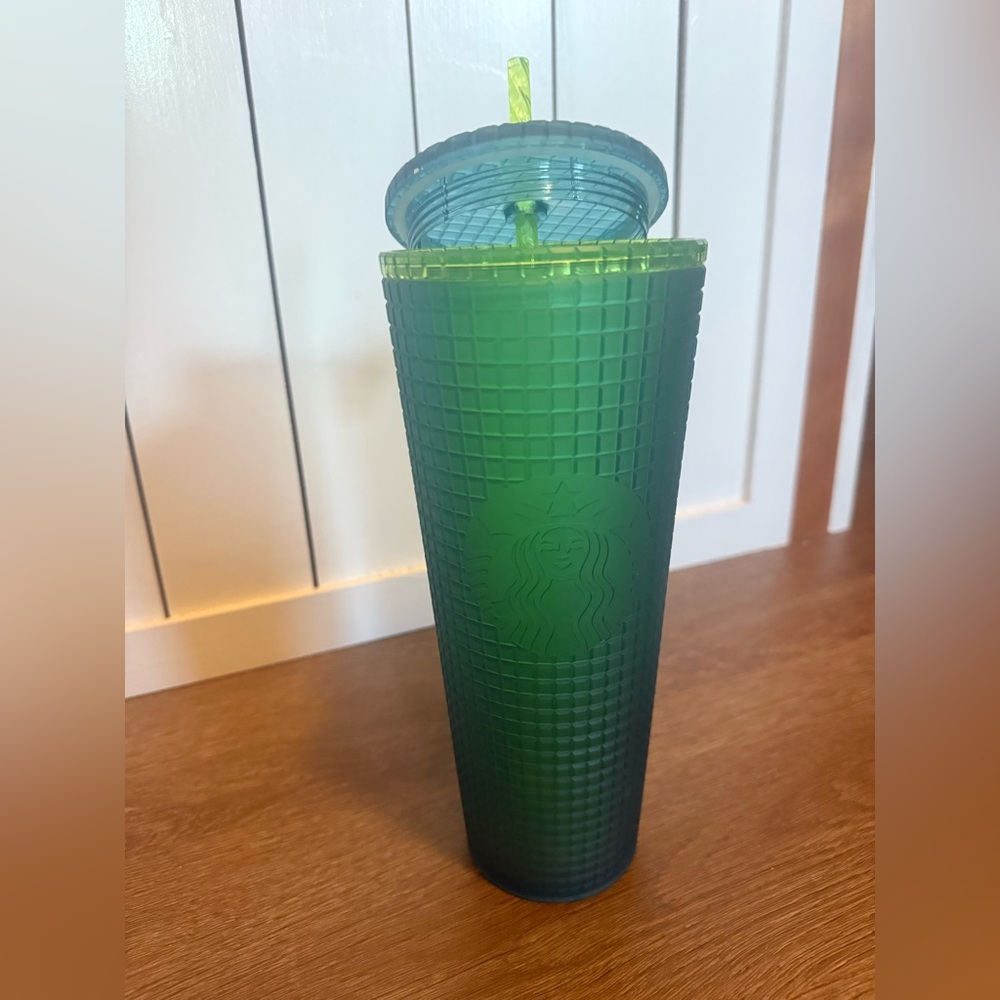 Two Toned Green Starbucks Cup